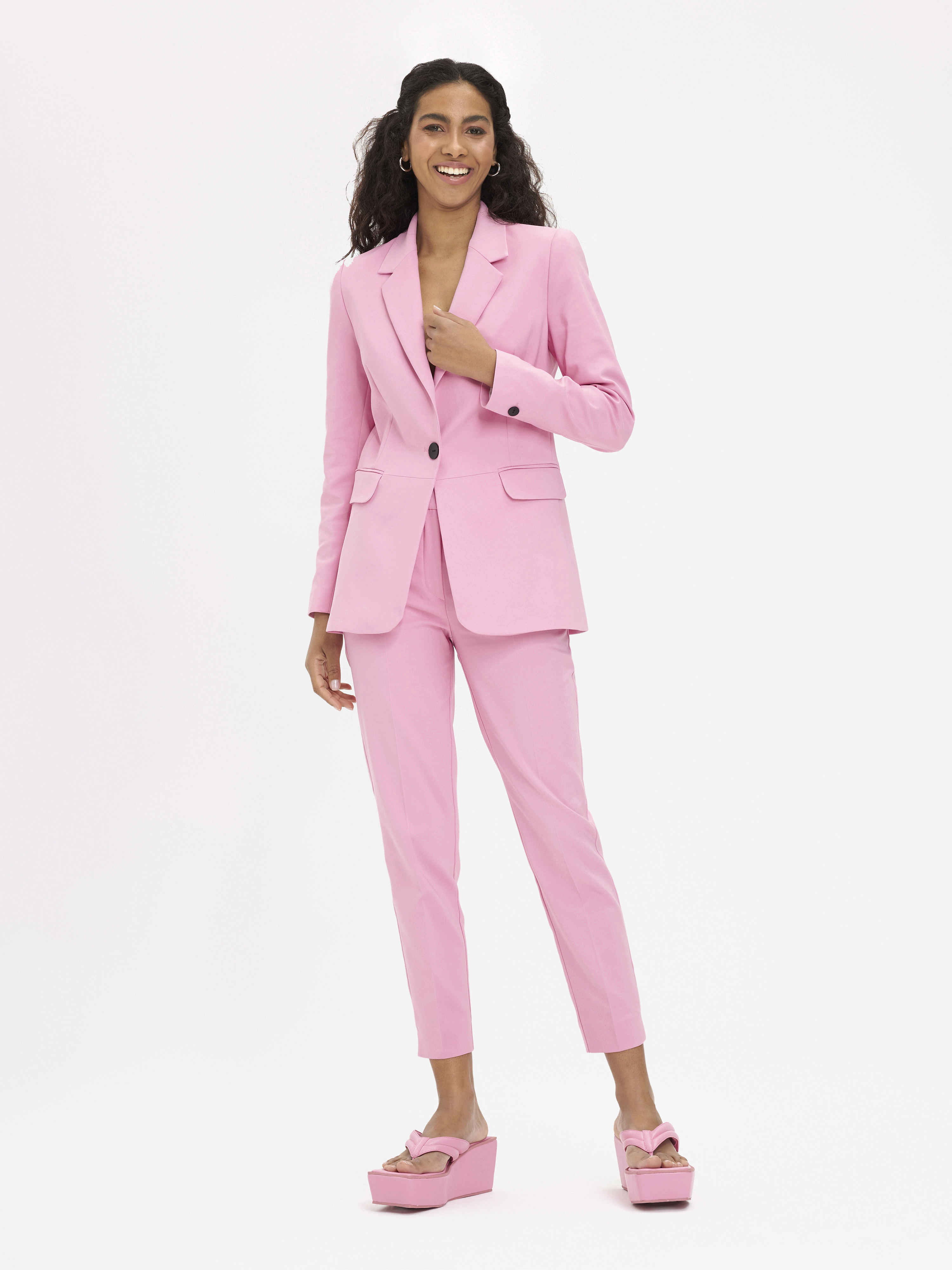 One-button two-piece pants suit PINK, SALE \ Show All SALE \ Suits + \  POWER_SUITS
